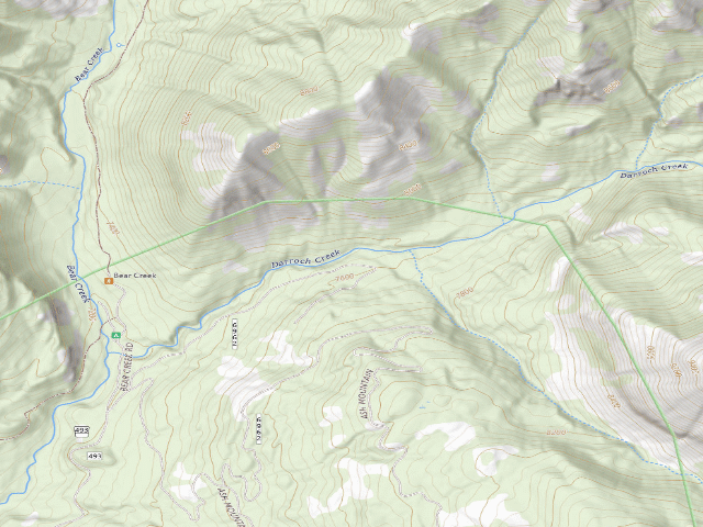 USGS topographic map of Darroch Creek Road-006