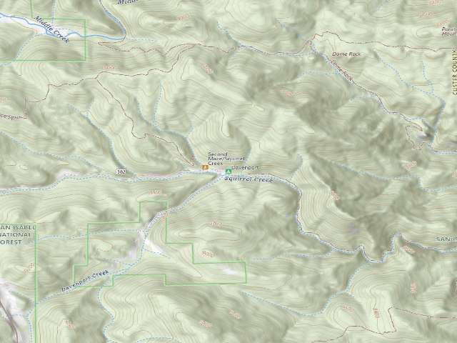 USGS topographic map of Davenport