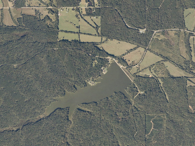 Aerial image of Davis Lake Rec Area