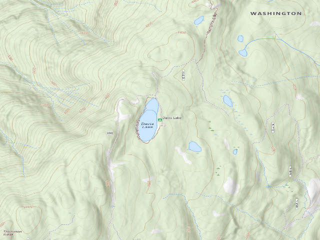 USGS topographic map of Davis Lake