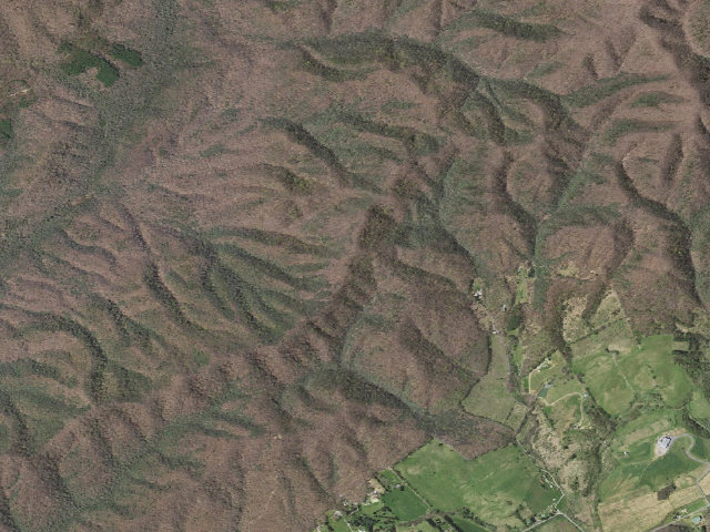 Aerial image of Davis Path A.T. Camping Area