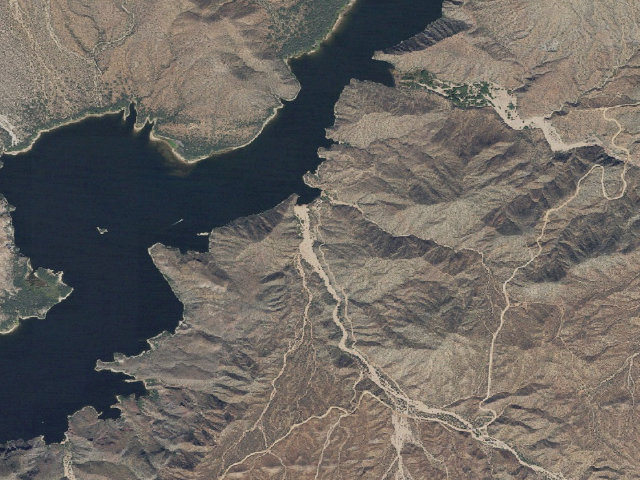 Aerial image of Davis Wash