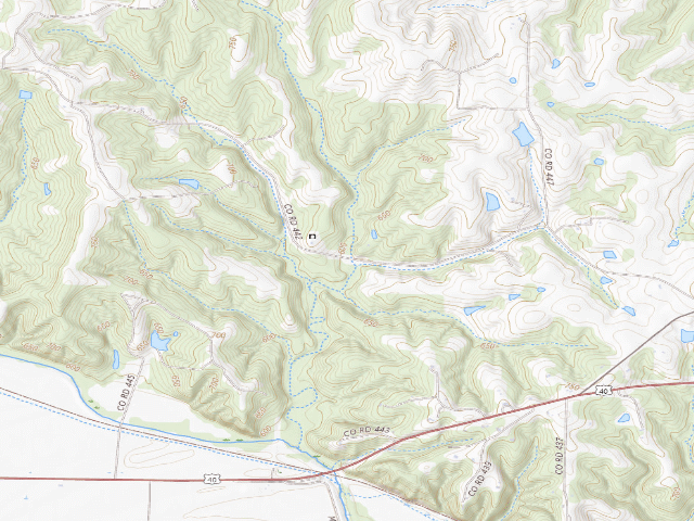 USGS topographic map of Davisdale Conservation Area