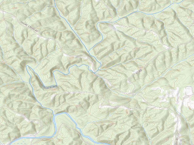 USGS topographic map of Dawson Forest WMA Primitive Campground #3