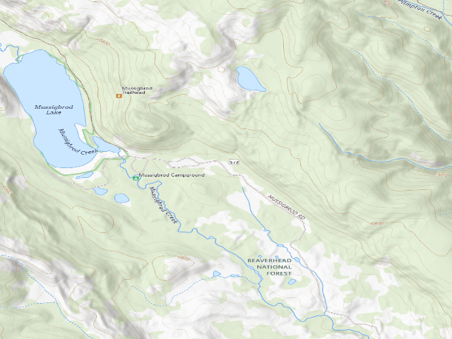 USGS topographic map of Day 1