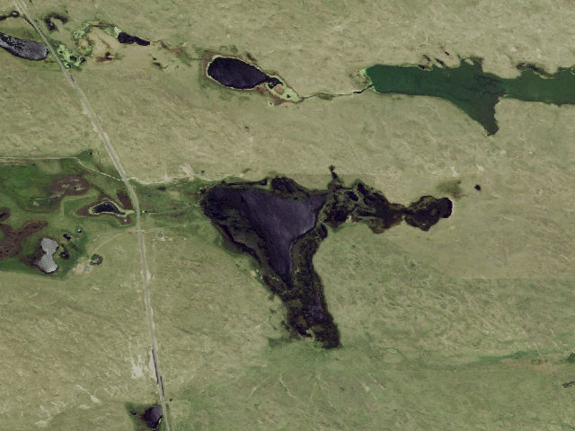 Aerial image of De Fair Lake WMA