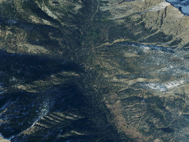 Aerial image of De Roux Campground And Trailhead