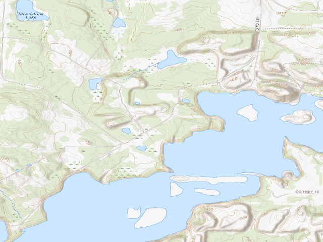 USGS topographic map of Dead Horse Lake M81