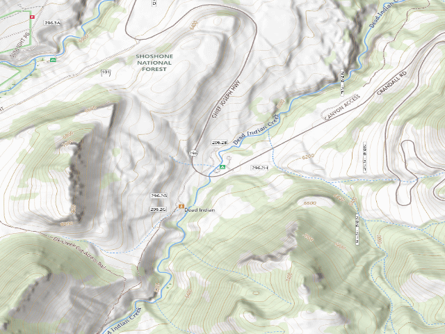 USGS topographic map of Dead Indian