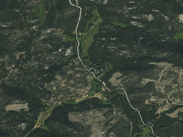 Aerial image of Dead Swede Campground