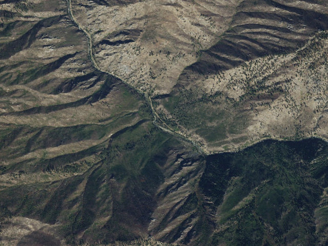 Aerial image of Deadman Bar Camping