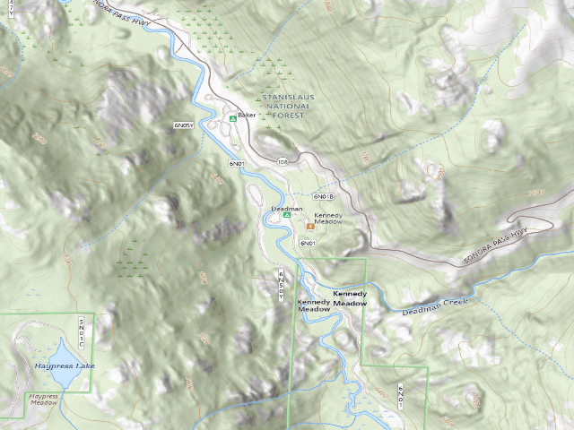 USGS topographic map of Deadman