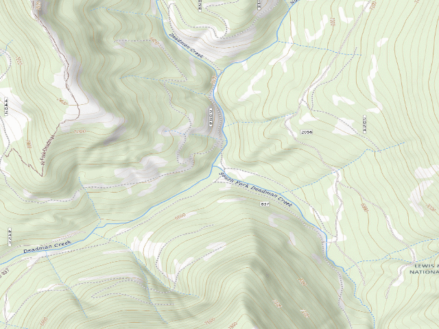 USGS topographic map of Deadman Creek-001