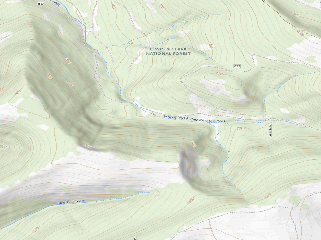 USGS topographic map of Deadman Creek-003D