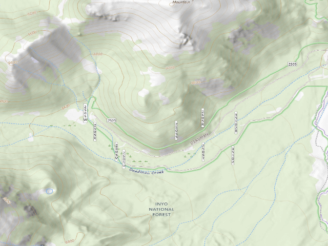 USGS topographic map of Deadman Creek