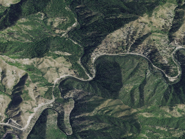Aerial image of Deadwood Campground