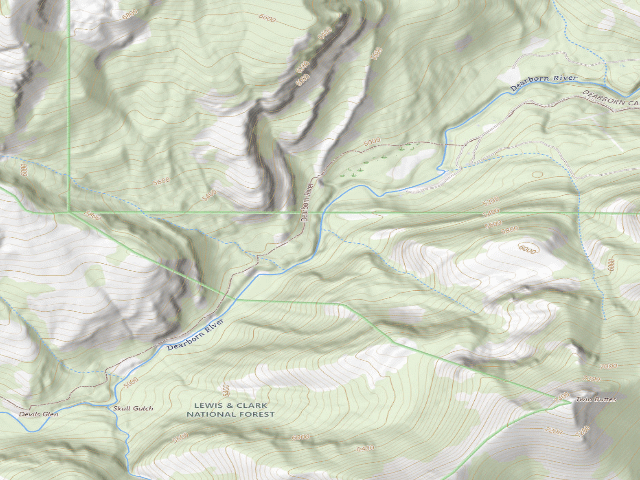 USGS topographic map of Dearborn 001