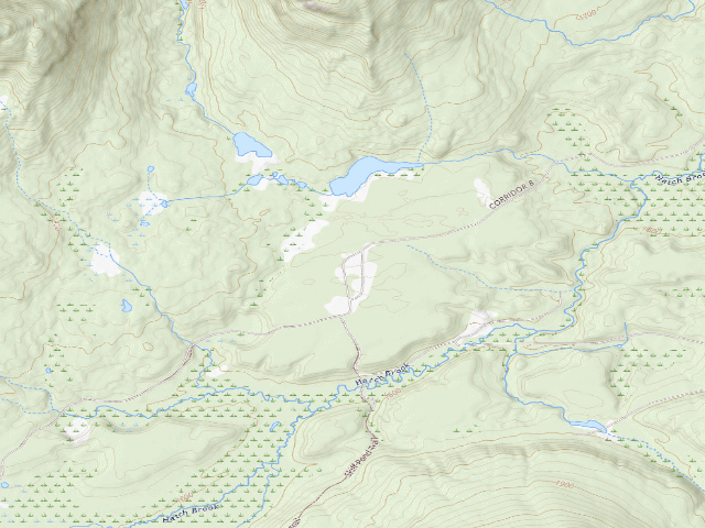 USGS topographic map of Debar Meadows Campsite (Debar Mountain Wild Forest)