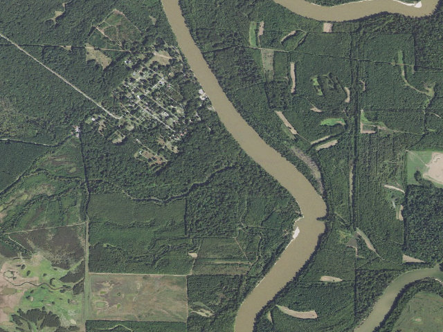 Aerial image of Deep Bank Slough Camping Area