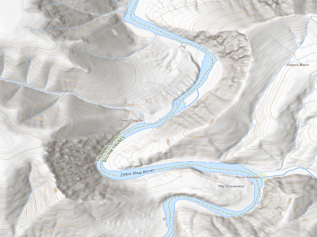 USGS topographic map of Deep Canyon