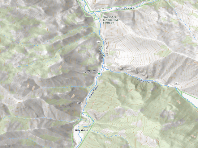 USGS topographic map of Deep Creek Campground