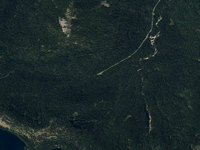 Aerial image of Deep Creek Campground