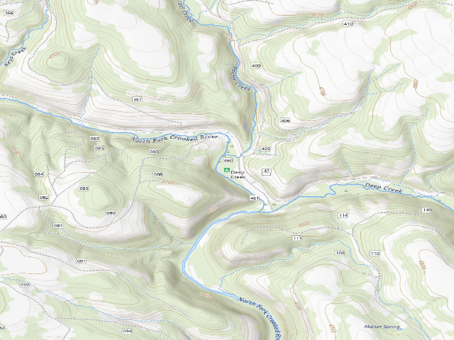 USGS topographic map of Deep Creek
