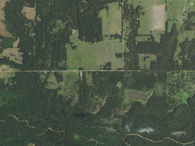 Aerial image of Deep Fork WMA Entrance 1 Camping (Deep Fork WMA)
