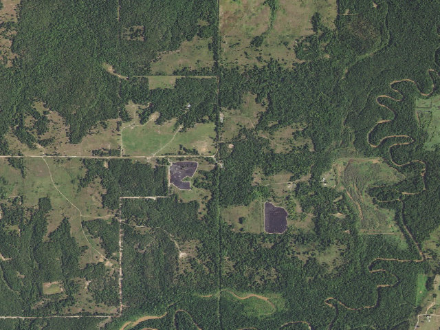 Aerial image of Deep Fork WMA Entrance 10 Camping (Deep Fork WMA)