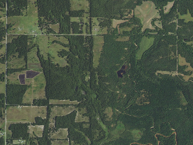 Aerial image of Deep Fork WMA Entrance 5 Camping (Deep Fork WMA)
