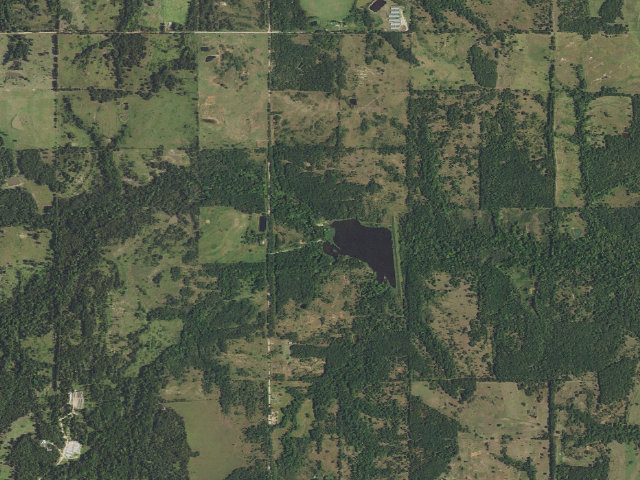 Aerial image of Deep Fork WMA Entrance 8 Camping (Deep Fork WMA)