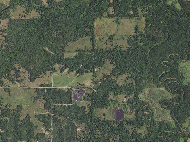 Aerial image of Deep Fork WMA Entrance 9 Camping (Deep Fork WMA)