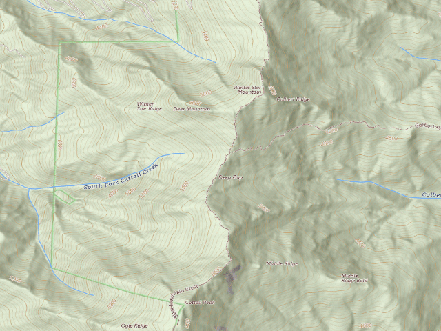 USGS topographic map of Deep Gap Backcountry Campsite
