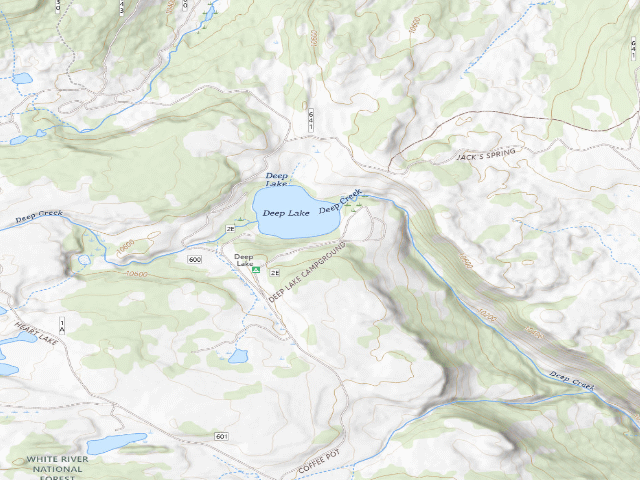 USGS topographic map of Deep Lake