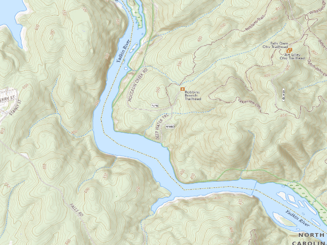 USGS topographic map of Deep Water Camp