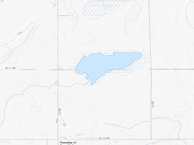 USGS topographic map of Deep Well WMA