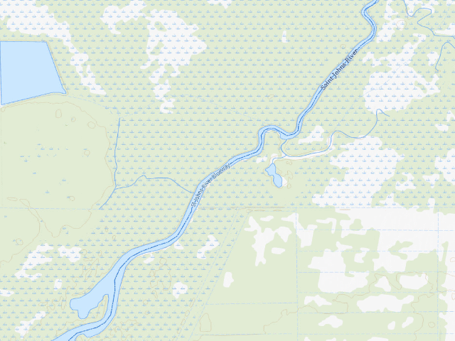 USGS topographic map of Deepwater Campsite (River Lakes Conservation Area)