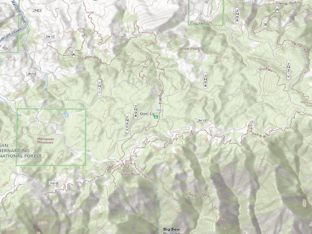 USGS topographic map of Deer Cg