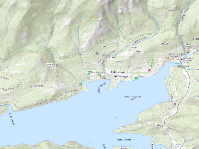 USGS topographic map of Deer Creek