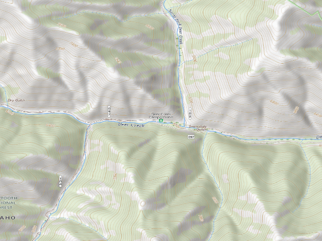 USGS topographic map of Deer Creek Campground