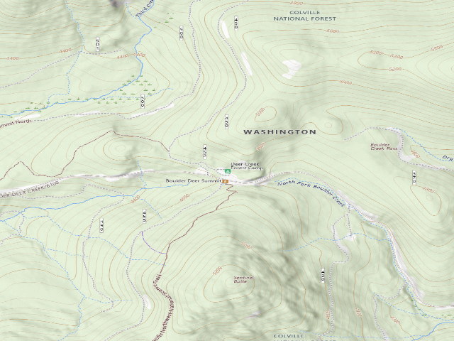 USGS topographic map of Deer Creek Campground
