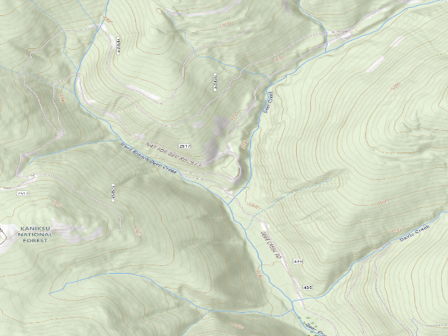 USGS topographic map of Deer Creek Road 01