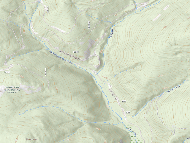 USGS topographic map of Deer Creek Road 04