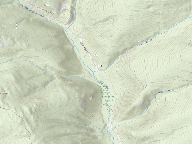 USGS topographic map of Deer Creek Road 05