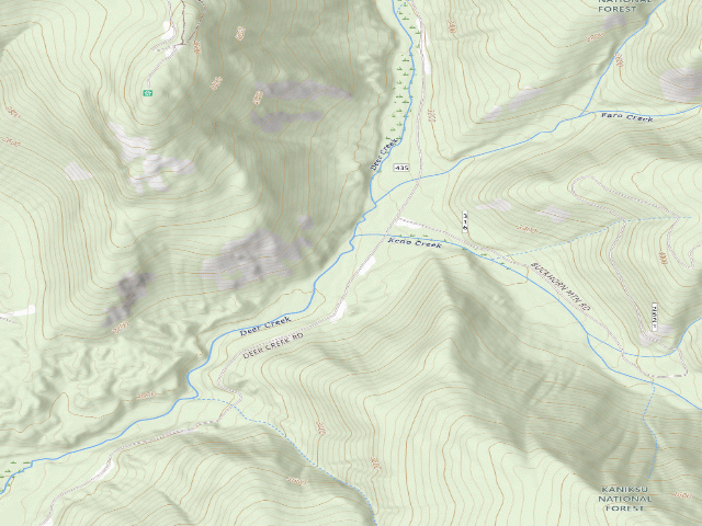 USGS topographic map of Deer Creek Road 15
