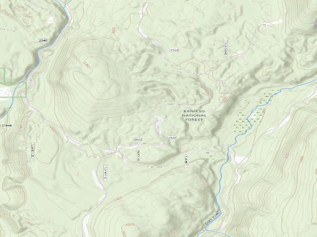 USGS topographic map of Deer Creek Road 16