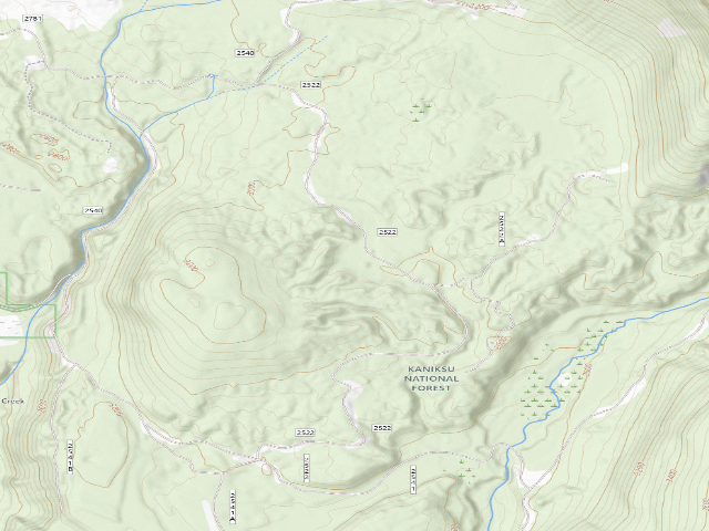 USGS topographic map of Deer Creek Road 17
