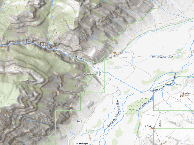 USGS topographic map of Deer Creek