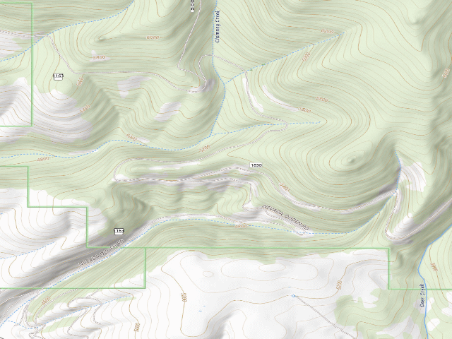 USGS topographic map of Deer Crk Rd-004