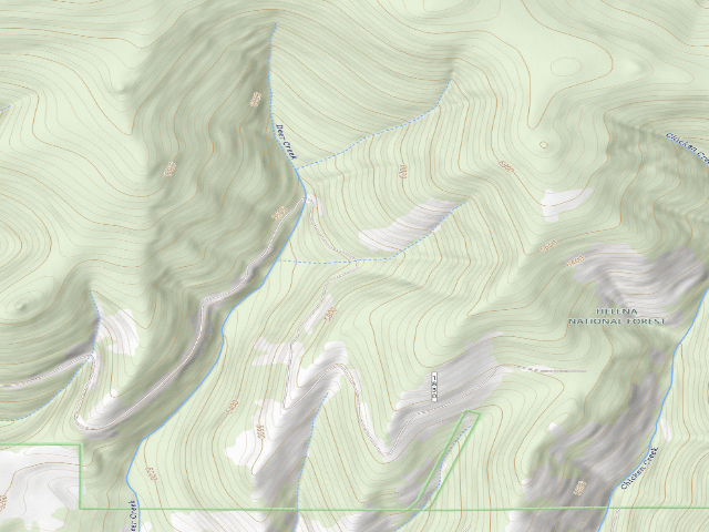 USGS topographic map of Deer Crk Rd-005